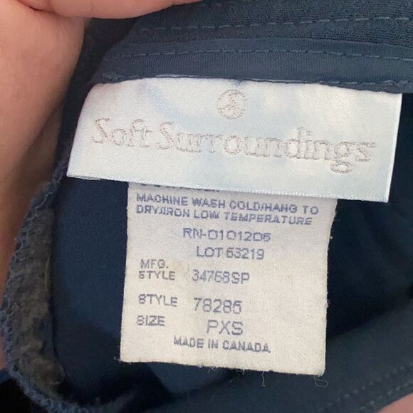 Soft Surrounding Blue Button Pants - Picture 6 of 11